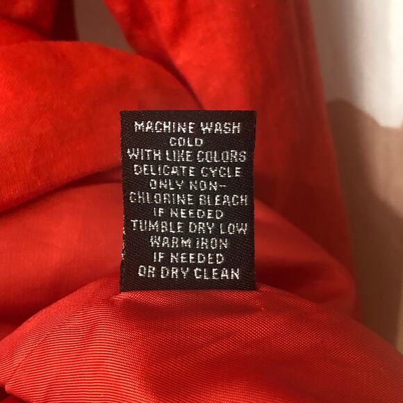 Catherine Malandrino Red Long Sleeve Open Front Linen Blazer Size 6 - Picture 12 of 15